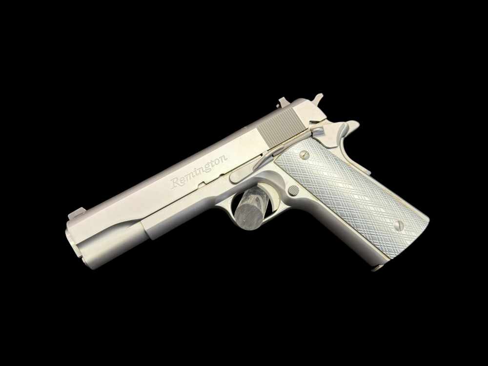AWESOME, REMINGTON 1911 R1 STAINLESS .45 ACP ORIGINAL BOX & PAPERS -img-3