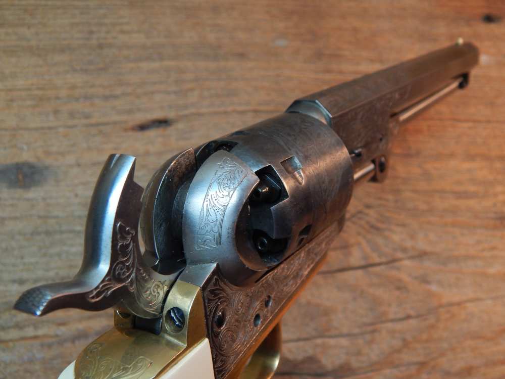 Armi San Marco 1851 Navy .36 Wild Bill Hickok tribute pistol Cased/extras-img-7