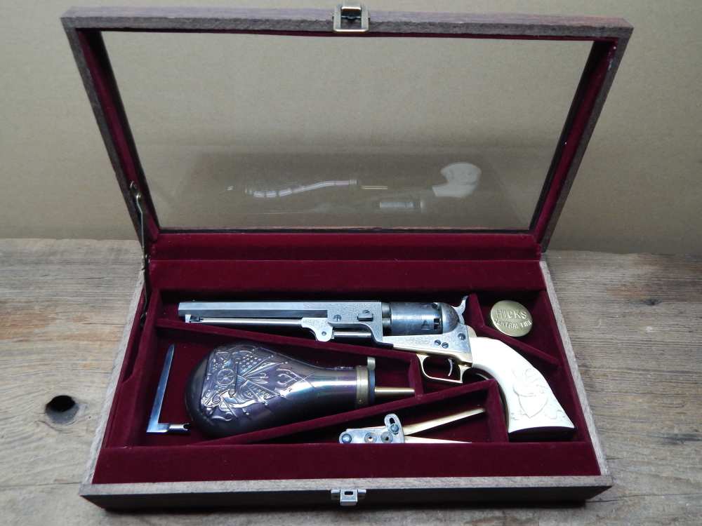 Armi San Marco 1851 Navy .36 Wild Bill Hickok tribute pistol Cased/extras-img-1