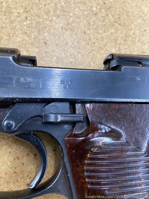 German WWII Mauser P38, BYF43, with Issued Holster!-img-2