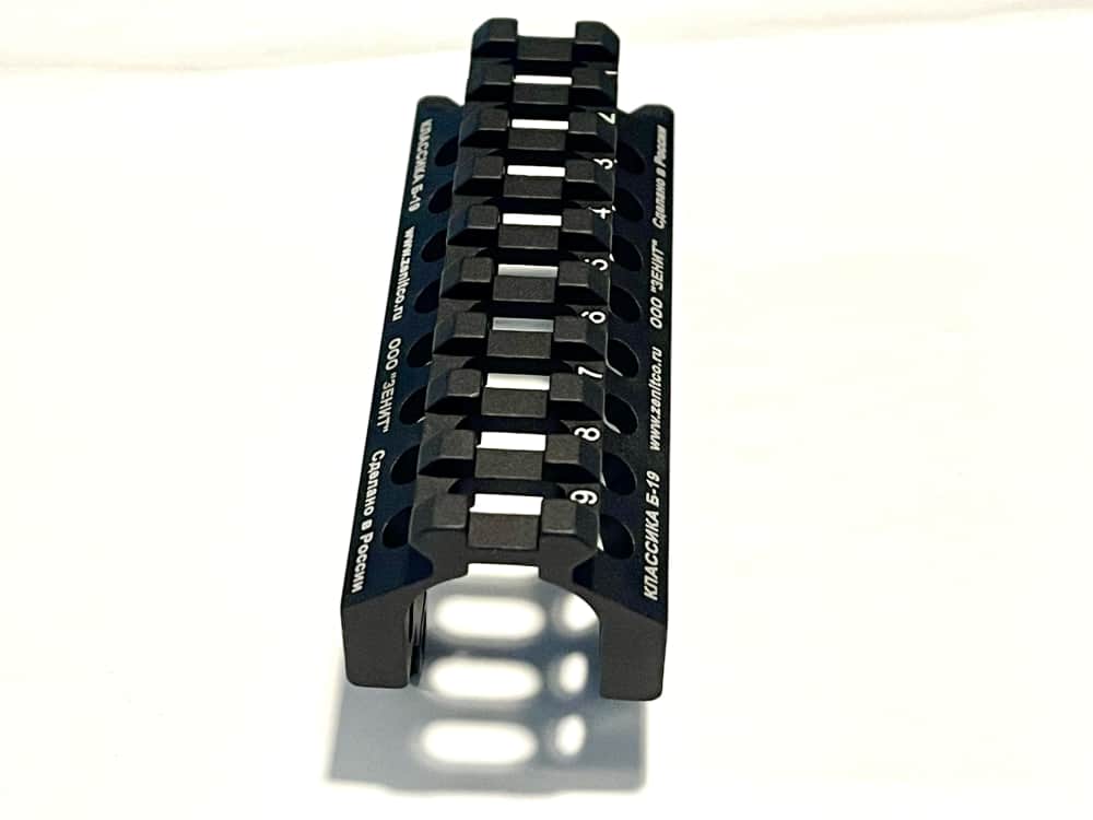 ZENITCO B-19 UPPER PICATINNY RAIL — AK / AKM — BLACK-img-2