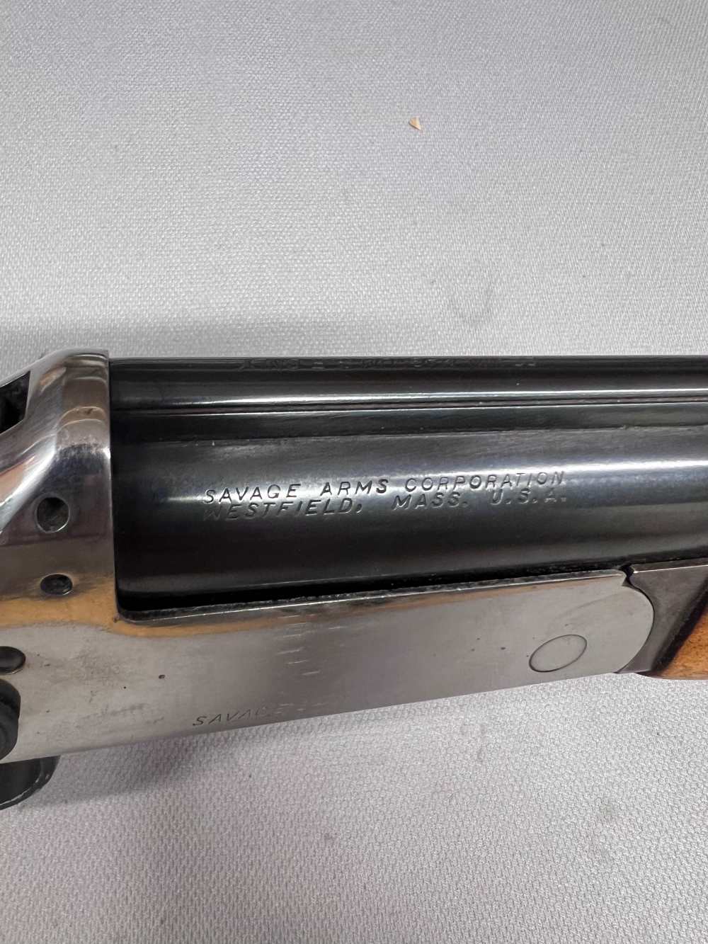 Savage 24B combo 22 WMR / 410 Bore 24" blued barrels / wood stock-img-11