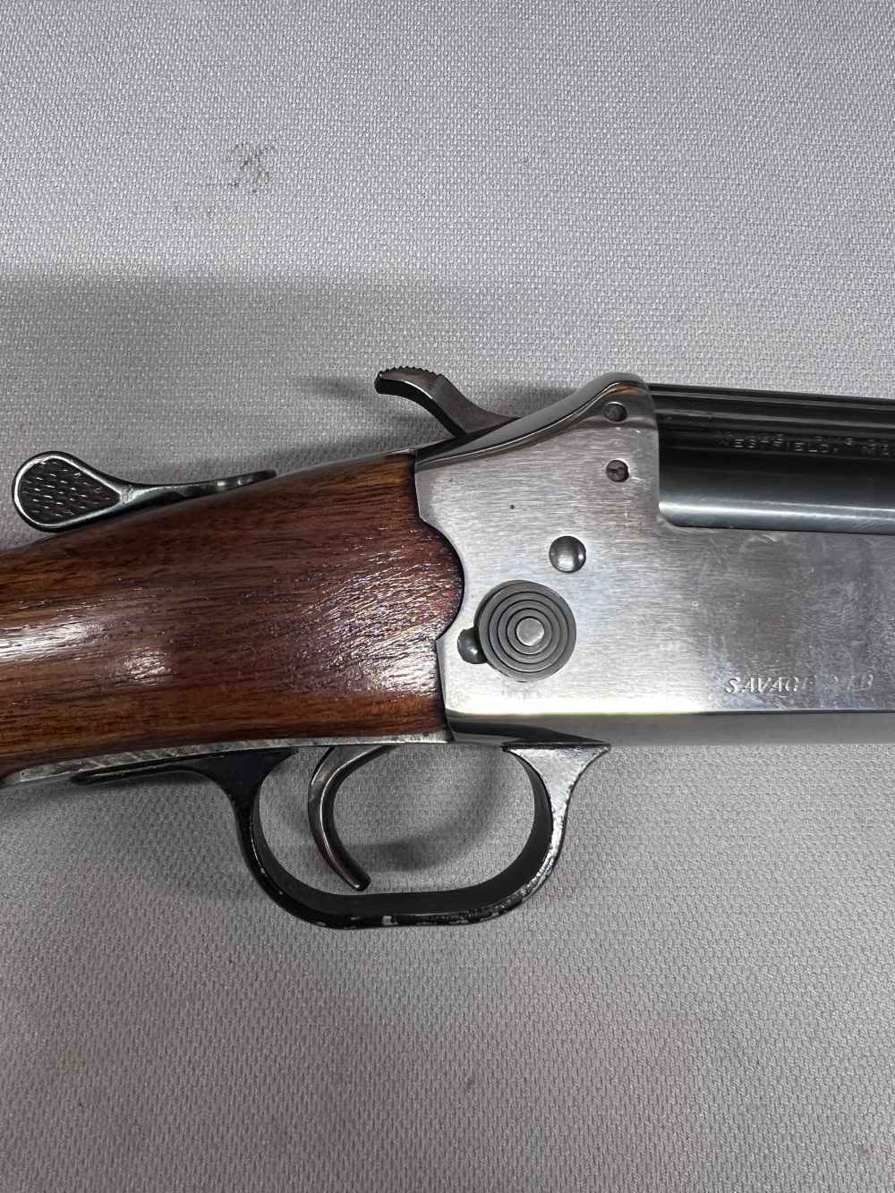 Savage 24B combo 22 WMR / 410 Bore 24" blued barrels / wood stock-img-5