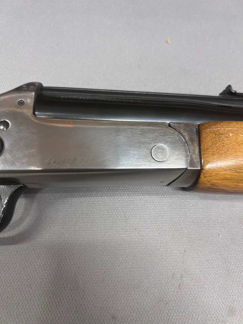 Savage 24B combo 22 WMR / 410 Bore 24" blued barrels / wood stock-img-6