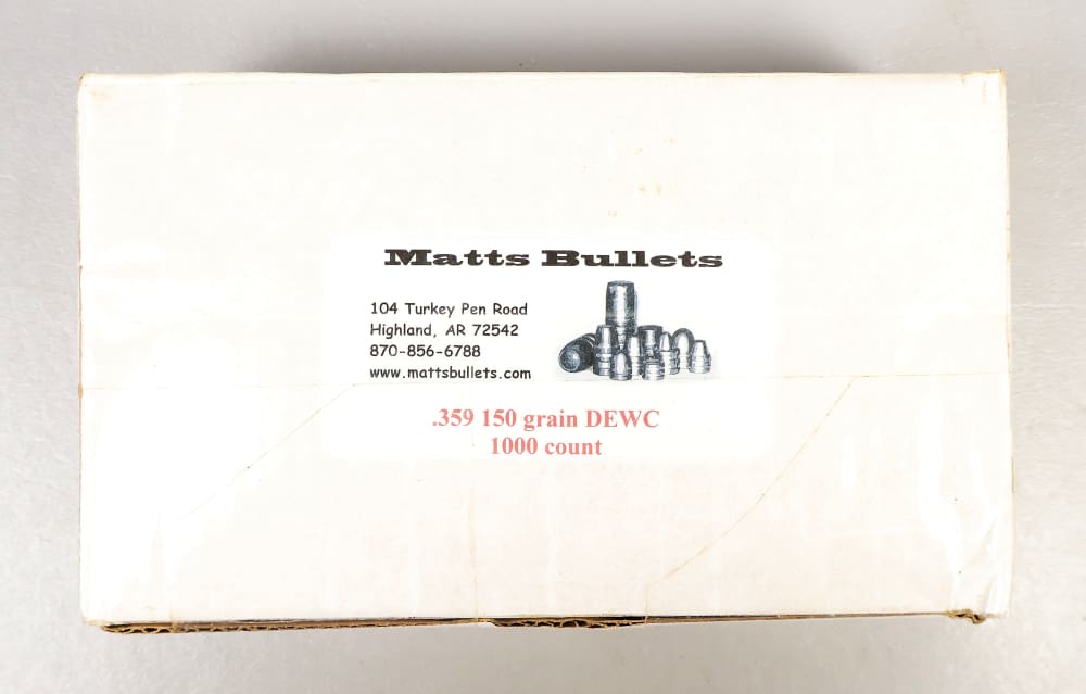 1000 MATTS CAST BULLETS 150 Grain DEWC 38 / 357 Magnum FOR RELOADING -img-2
