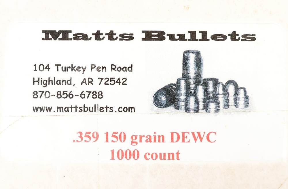1000 MATTS CAST BULLETS 150 Grain DEWC 38 / 357 Magnum FOR RELOADING -img-4
