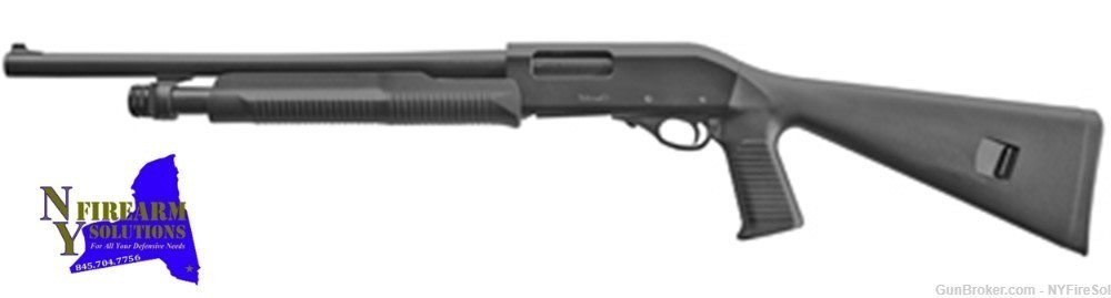 EAA AKKAR CHURCHHILL TACT PUMP 12ga 18.5"B 5Rd [#1020]-img-0