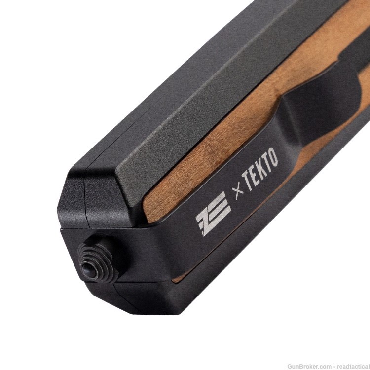 Tekto A7 Zastava OTF Automatic Knife Black Coated Spear Point/Brown Wood-img-4