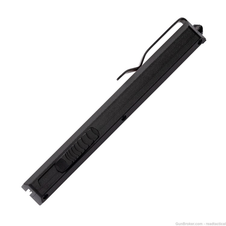 Tekto A7 Zastava OTF Automatic Knife Black Coated Spear Point/Brown Wood-img-2