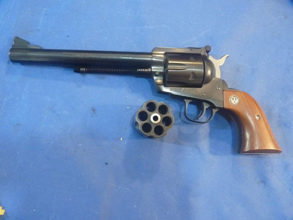 RUGER New Model BLACKHAWK Convertible.45 Colt and .45acp cylinders with Box-img-5