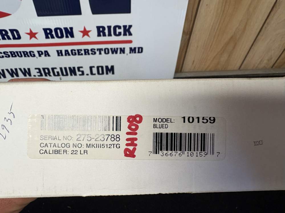 Ruger Mark III Target 22 LR Model 10159 NIB-img-1
