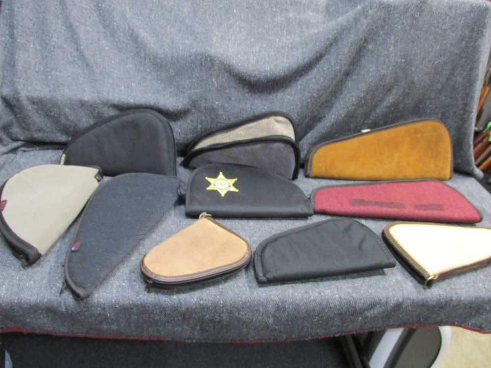 10-ZIPPER CASE PISTOL SLEEVES/CARRIERS FROM 6" TO 16" IN LENGTH-img-0