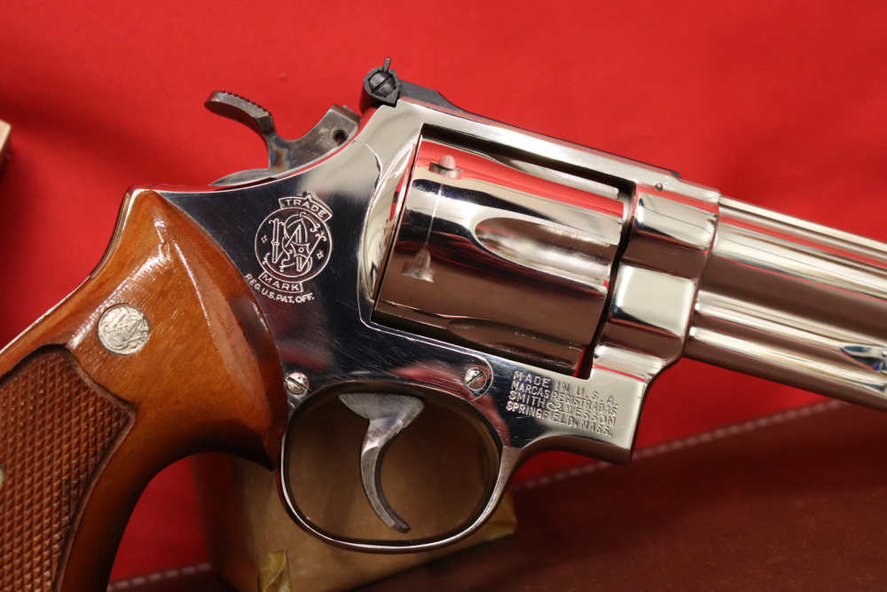 1969 Smith & Wesson 57 NO DASH ORIGINAL BRIGHT NICKEL S-Serial # 41 Magnum-img-12