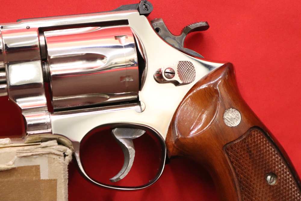 1969 Smith & Wesson 57 NO DASH ORIGINAL BRIGHT NICKEL S-Serial # 41 Magnum-img-4