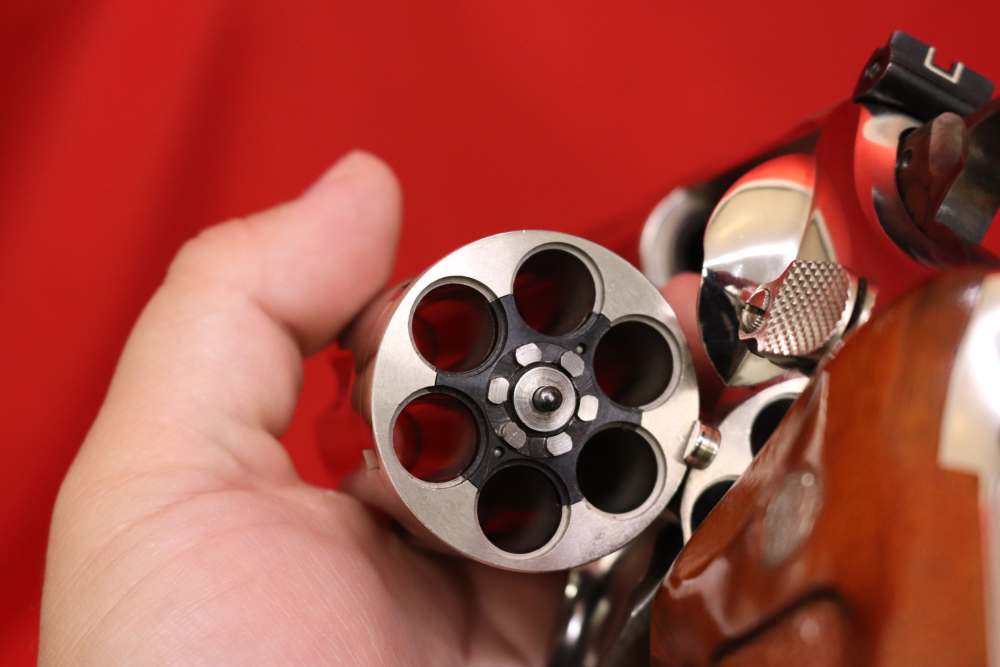 1969 Smith & Wesson 57 NO DASH ORIGINAL BRIGHT NICKEL S-Serial # 41 Magnum-img-15