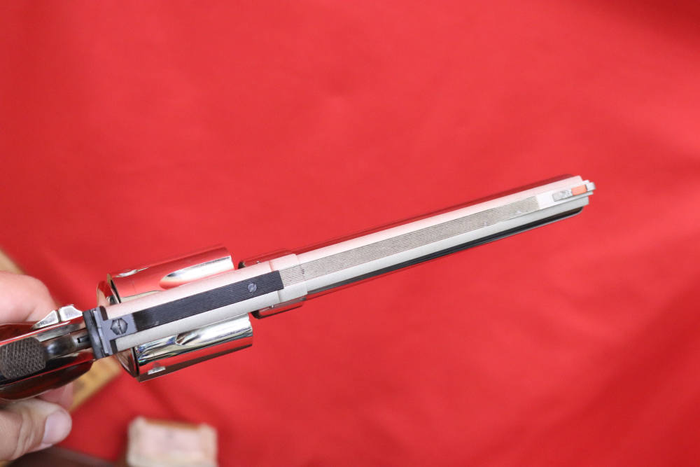 1969 Smith & Wesson 57 NO DASH ORIGINAL BRIGHT NICKEL S-Serial # 41 Magnum-img-14