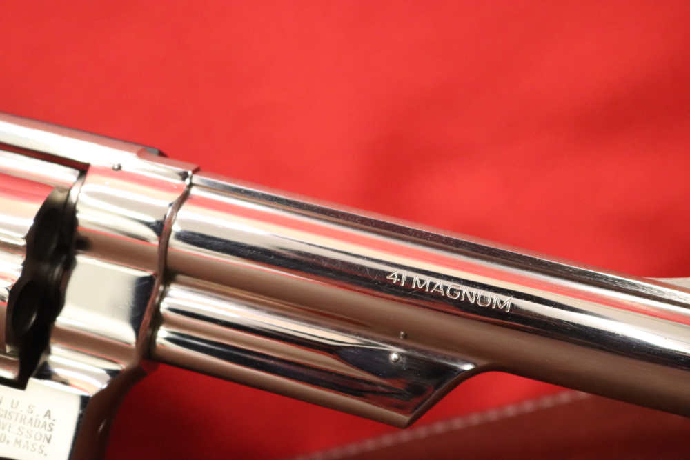 1969 Smith & Wesson 57 NO DASH ORIGINAL BRIGHT NICKEL S-Serial # 41 Magnum-img-10