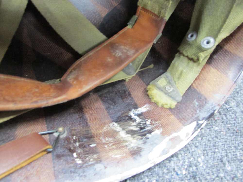 WWII USGI M1 HELMET LINER-10th MOUNTAIN DIVISION, NAMED TO LT.-img-8
