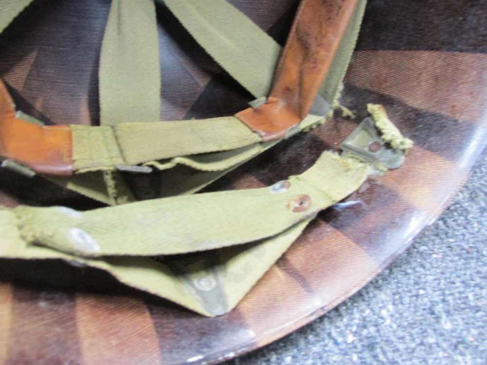 WWII USGI M1 HELMET LINER-10th MOUNTAIN DIVISION, NAMED TO LT.-img-9