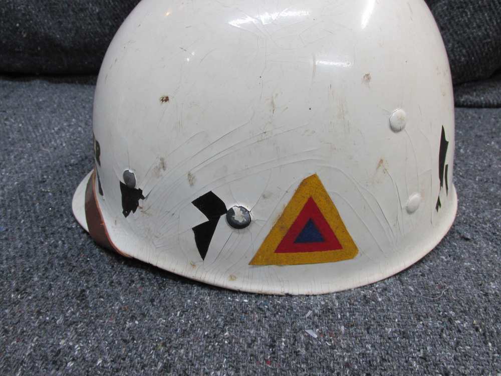 WWII USGI M1 HELMET LINER-10th MOUNTAIN DIVISION, NAMED TO LT.-img-3