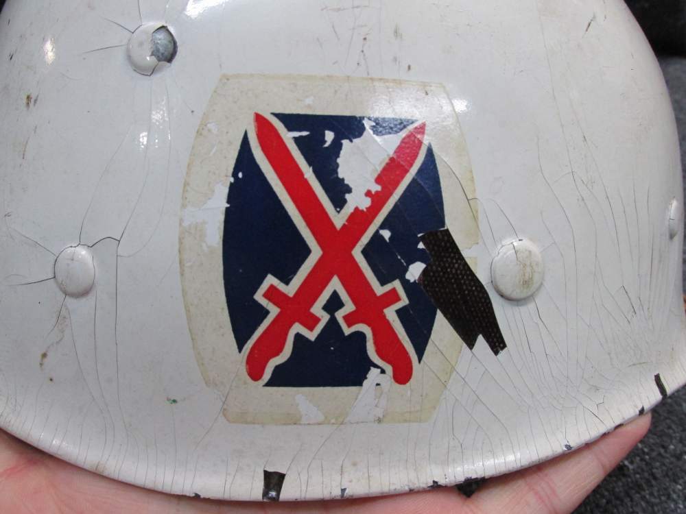 WWII USGI M1 HELMET LINER-10th MOUNTAIN DIVISION, NAMED TO LT.-img-6