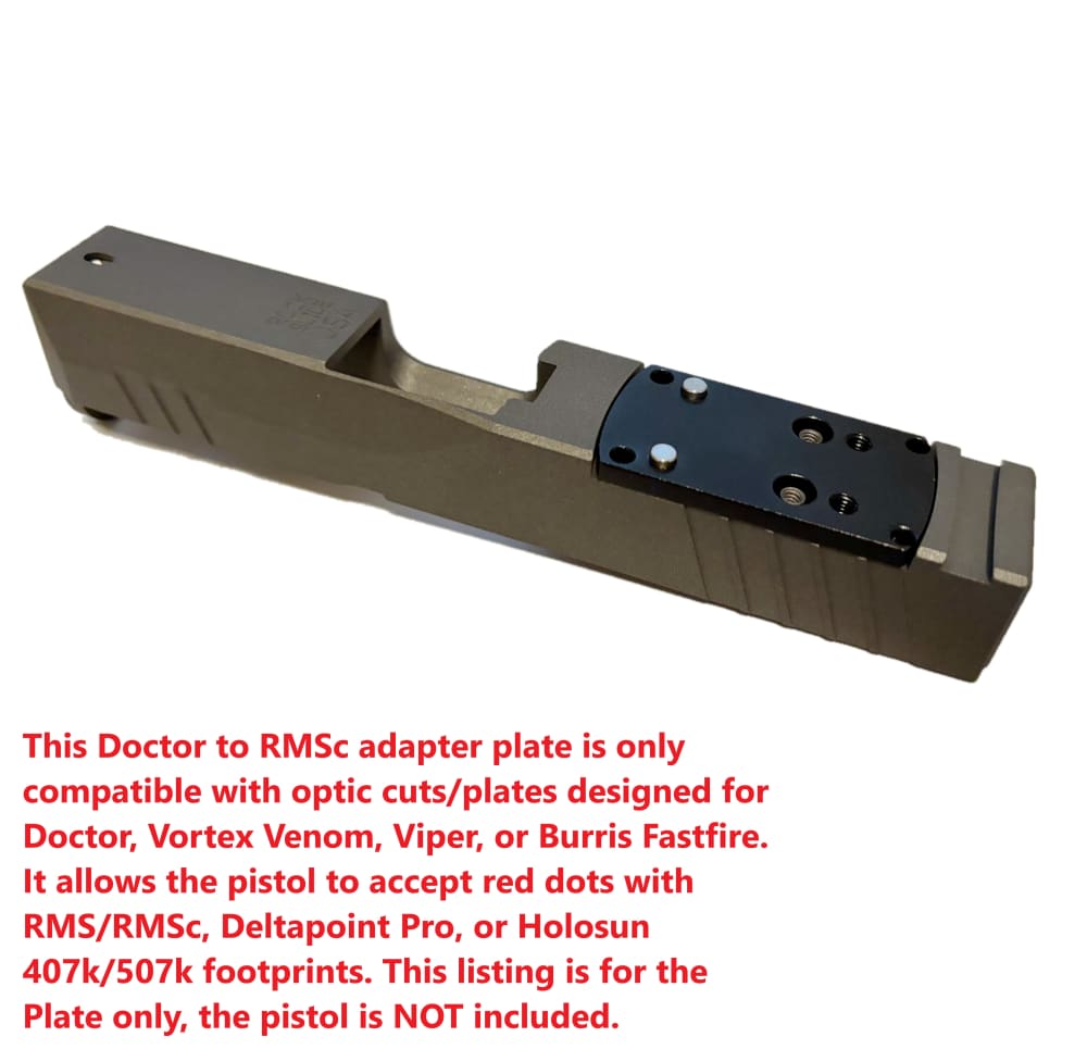 Doctor to RMSc Footprint Adaptor Mount Plate, Vortex Venom to Holoson 407K-img-2