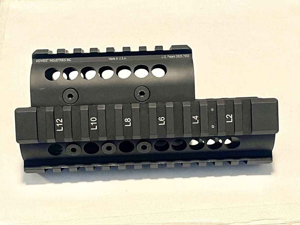 MIDWEST INDUSTRIES UNIVERSAL AK47 / AK74 QUAD RAIL HANDGUARD — MI-AK — USED-img-0