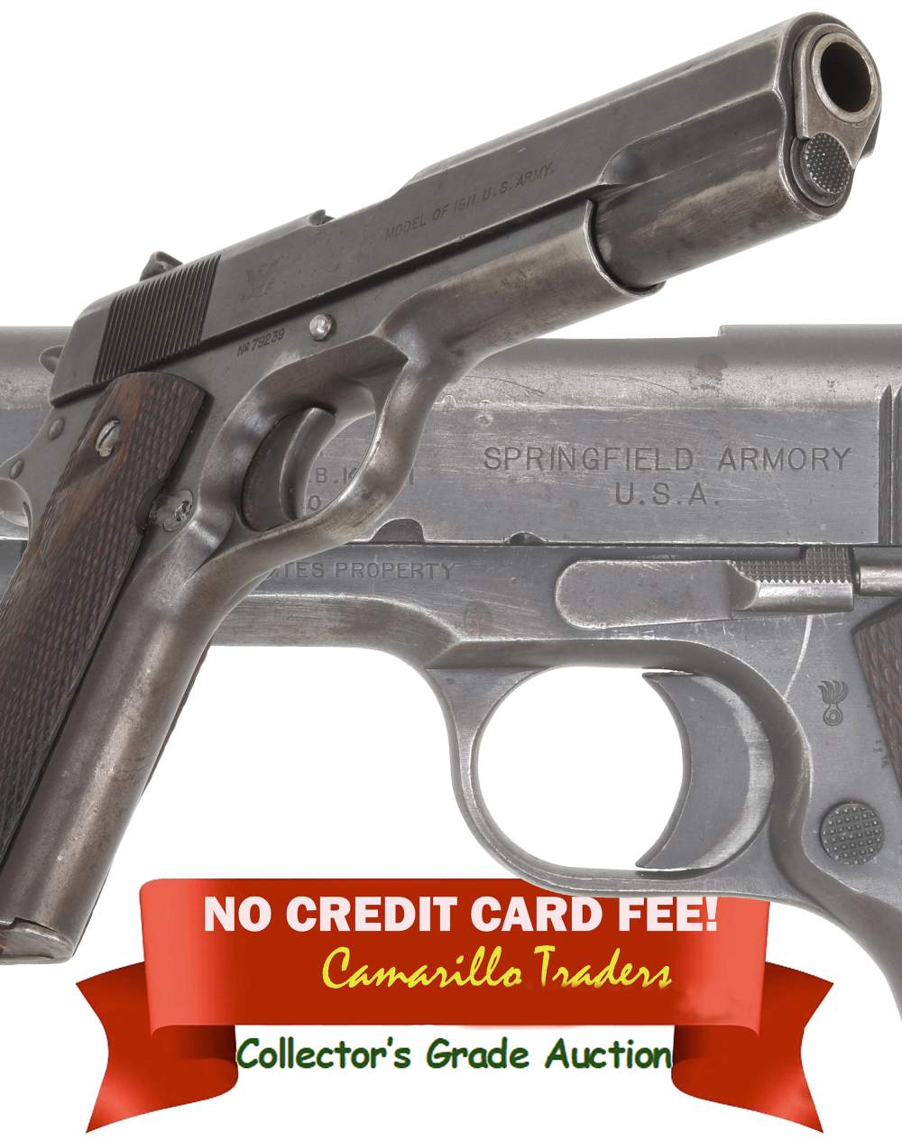 Scarce Springfield Armory 1911 Pre-WWI .45acp made in 1914 1st Prod Block -img-0