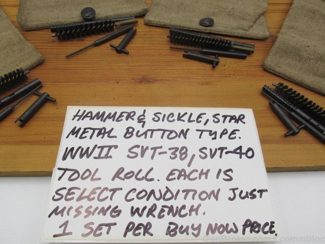 russian svt-38 svt-40 tokarev hammer & sickle tool roll svt38 svt40-img-1
