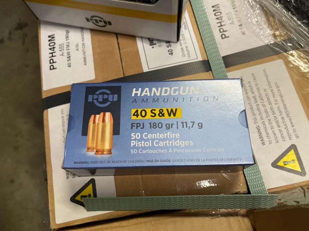 50 Rounds - 40 S&W 180 Grain Brass FPJ Prvi Partizan Ammo PPU-img-4
