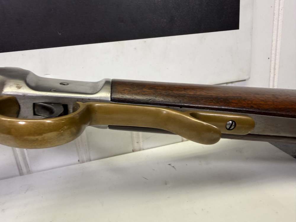 Rare Antique Frank Wesson Single shot 23” barrel .22 Hexagon barrel -img-24