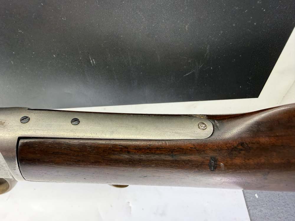 Rare Antique Frank Wesson Single shot 23” barrel .22 Hexagon barrel -img-18