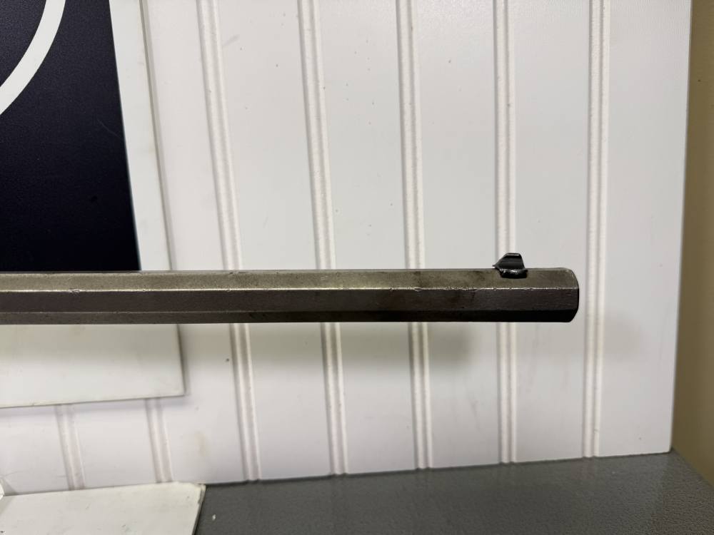Rare Antique Frank Wesson Single shot 23” barrel .22 Hexagon barrel -img-37