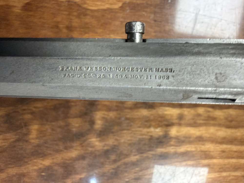 Rare Antique Frank Wesson Single shot 23” barrel .22 Hexagon barrel -img-2