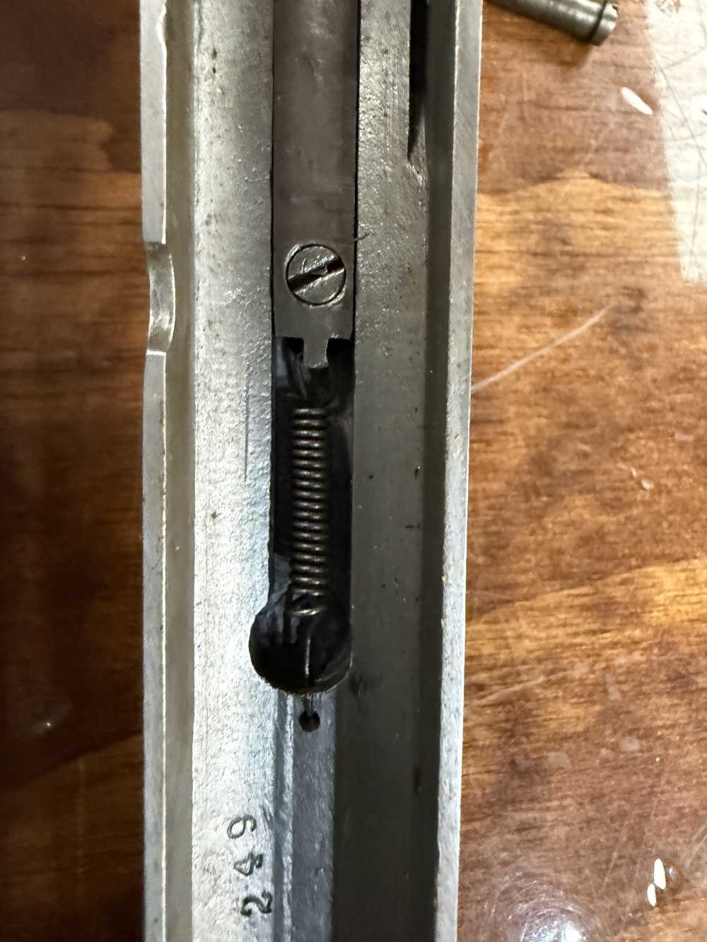 Rare Antique Frank Wesson Single shot 23” barrel .22 Hexagon barrel -img-54