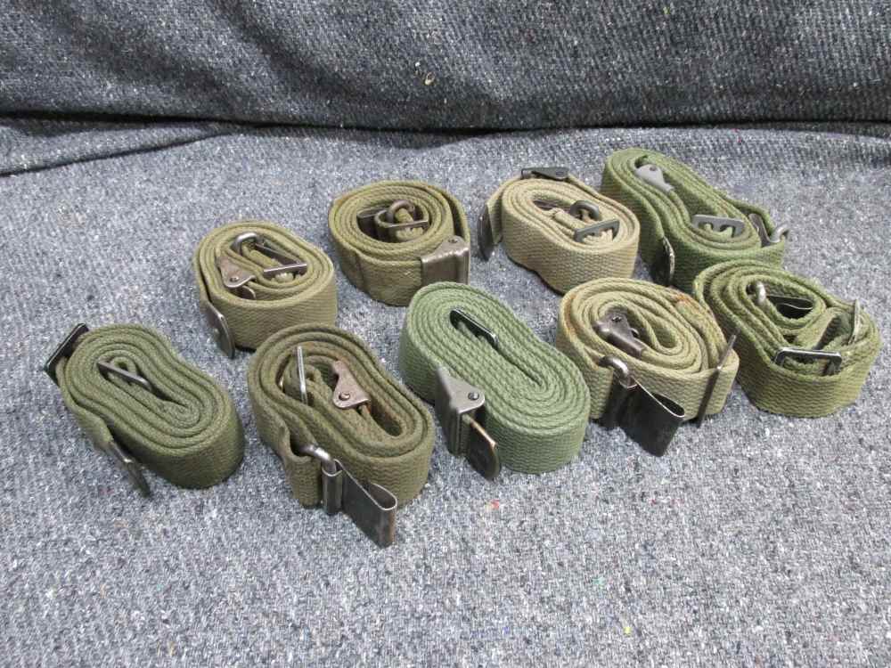 9-WWII TO VIETNAM WAR ERA RIFLE SLINGS-1903, M1 GARAND, M14, COMPLETE-img-0
