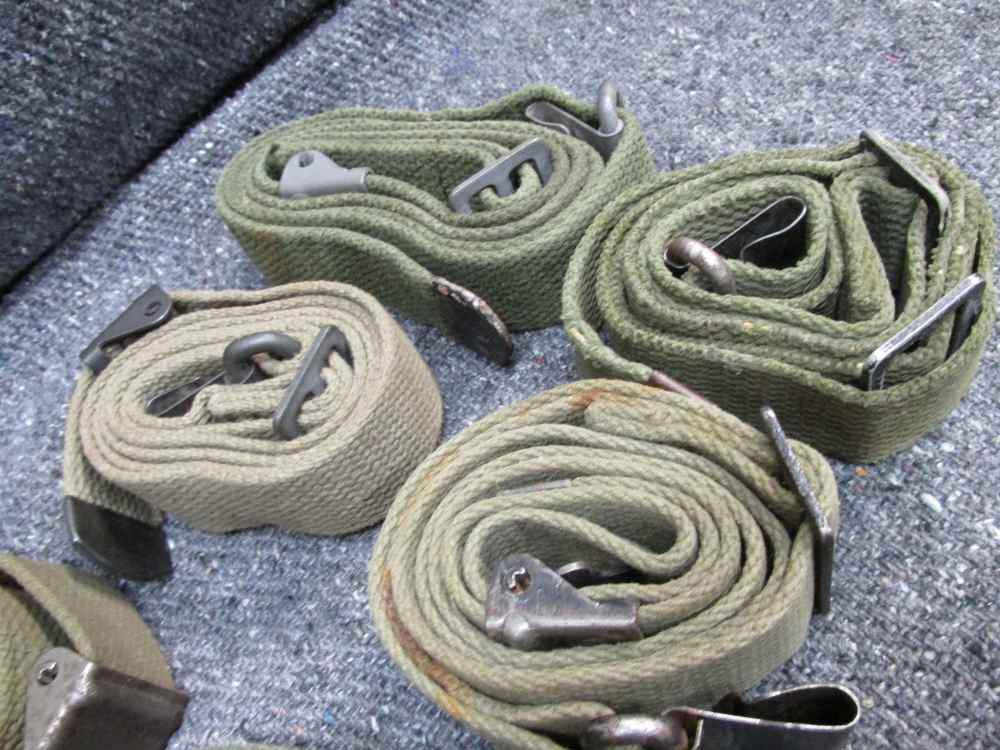 9-WWII TO VIETNAM WAR ERA RIFLE SLINGS-1903, M1 GARAND, M14, COMPLETE-img-1