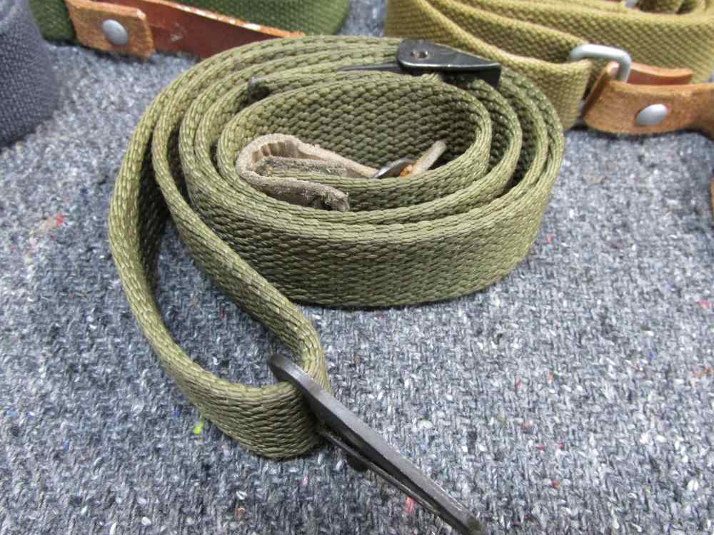 8-SOVIET BLOC AK & SKS RIFLE SLINGS FROM VARIOUS COUNTRIES-img-1