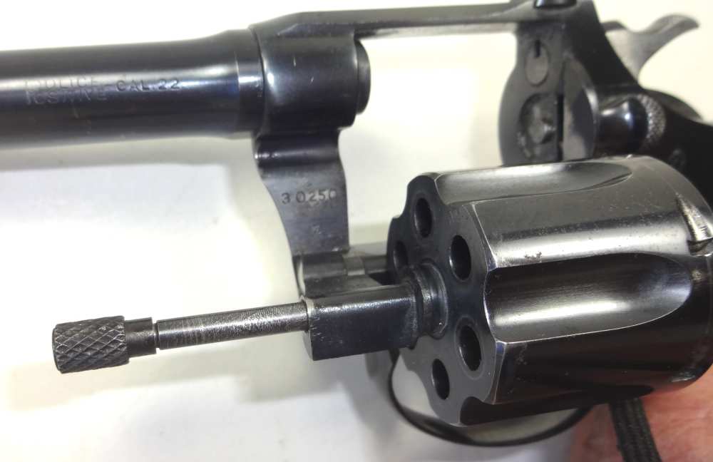 Colt 1925 Police Positive 22LR target layaway revolver walnut C&R REDUCED-img-14