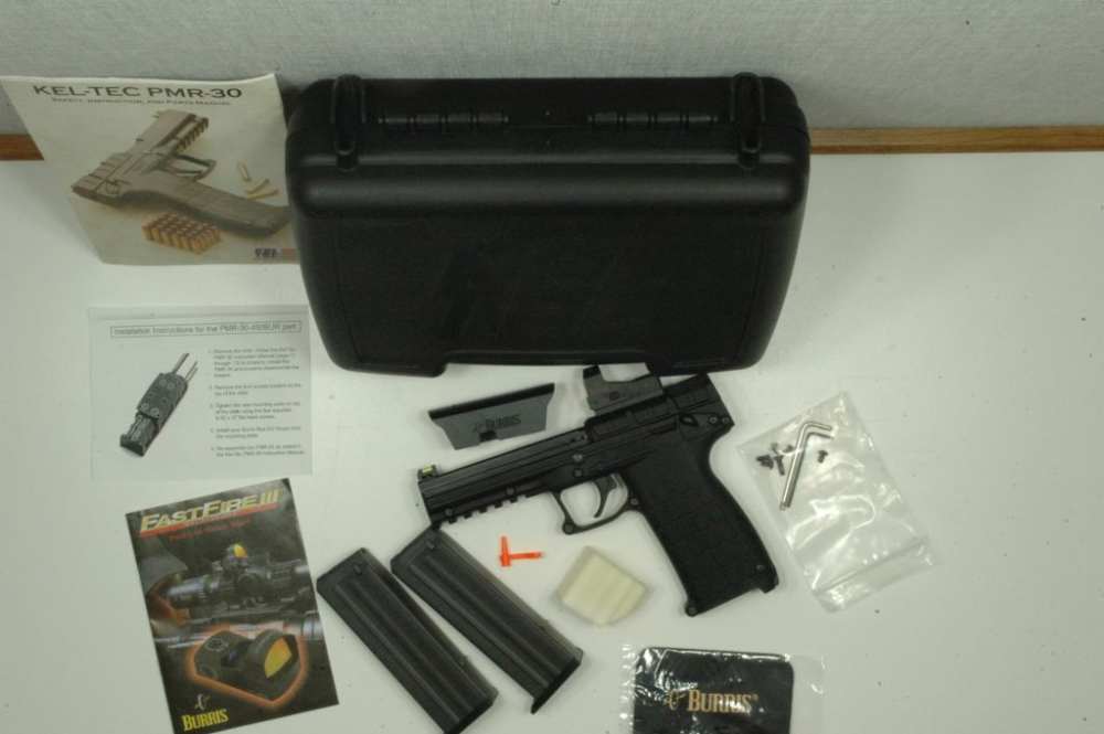 Kel Tec  Model PMR-30 Pistol, .22 WMR, Fact Case, 2 Magazines, Burris, 2015-img-0