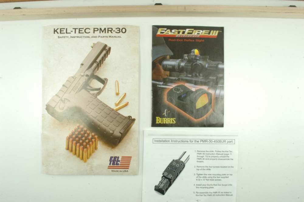 Kel Tec  Model PMR-30 Pistol, .22 WMR, Fact Case, 2 Magazines, Burris, 2015-img-23