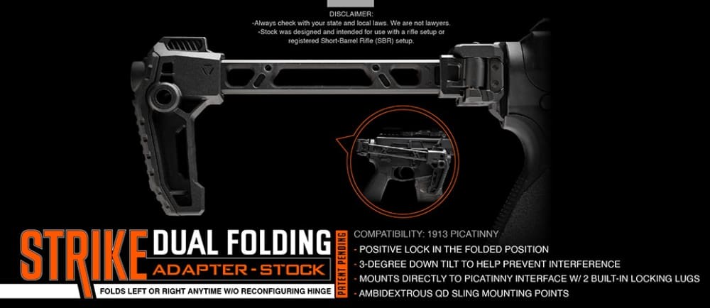 Strike FSA Dual Folder (Stock Edition) with Cheek Riser-img-2