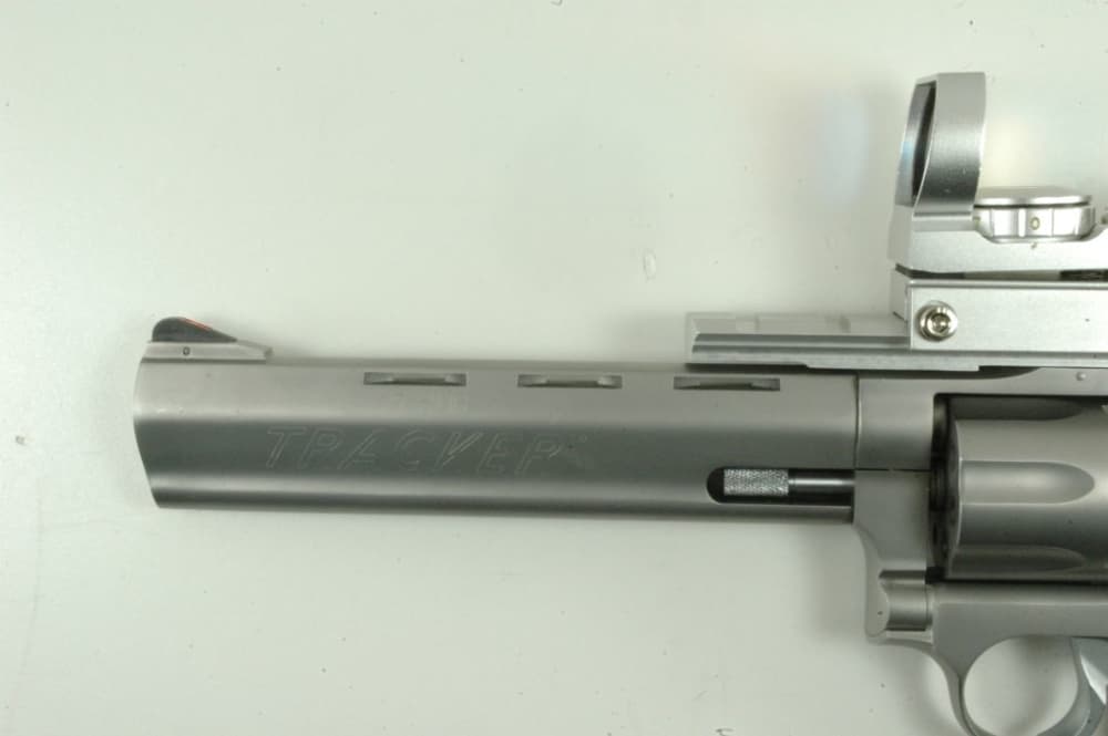 Taurus Model 17 Tracker Revolver, 17 HMR, Stainless, Box, Key, Optic, 2001-img-5