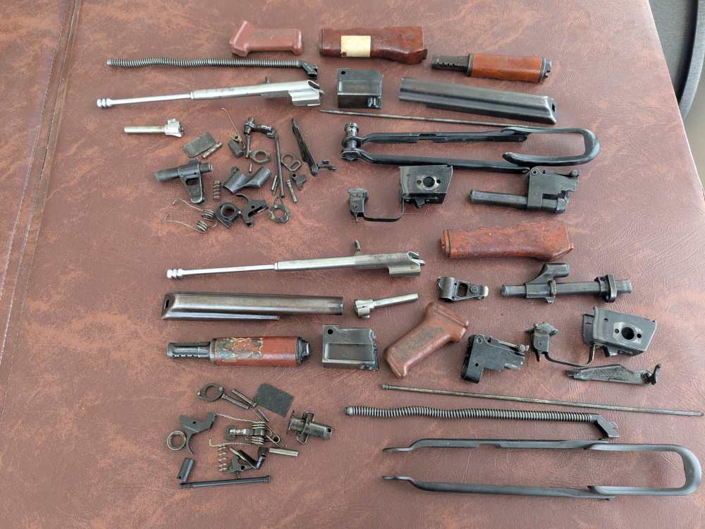 2 CONSECUTIVE NUMBERED BULGARIAN MILLED MATCHING TYPE 3 PARTS KIT SET AK-47-img-0