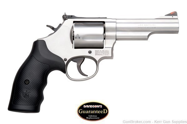 S&W 69 COMBAT MAGNUM .44Magnum 162069 SA/DA STAINLESS STEEL REVOLVER, NIB-img-0