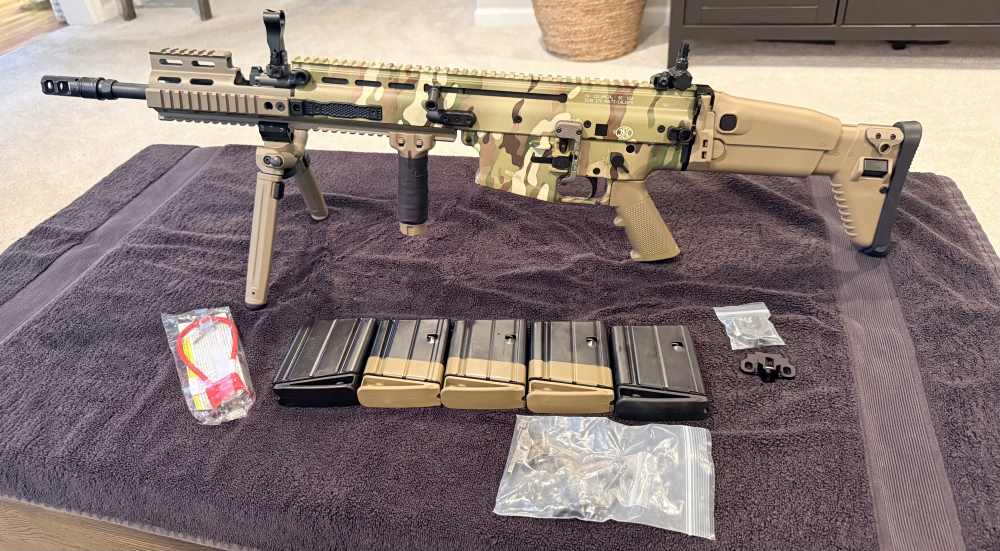 FN SCAR 17S NRCH MultiCam 7.62 - $1,400+ Extras - 5 Mags - Under 100 Rds-img-0