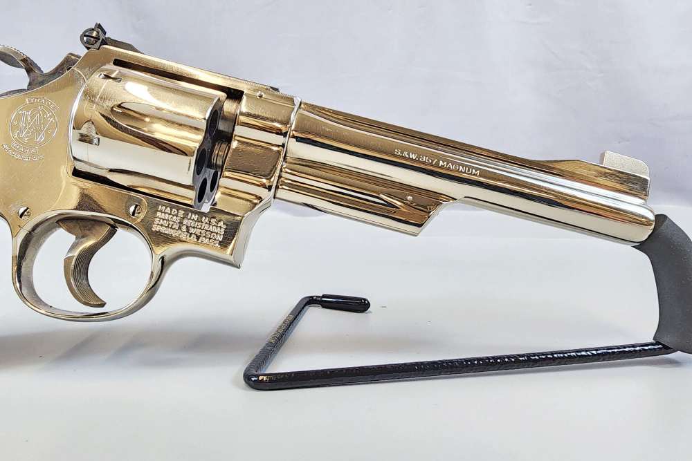 1978 Smith and Wesson Model 27-2 .357 Mag 6" Nickel -img-3