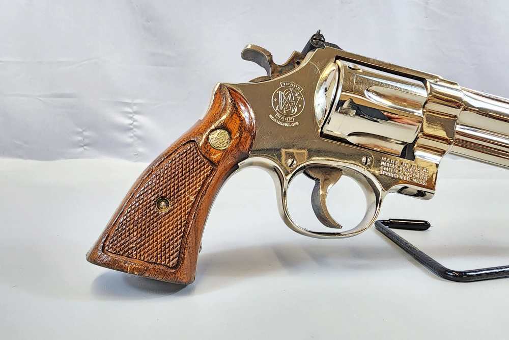 1978 Smith and Wesson Model 27-2 .357 Mag 6" Nickel -img-2