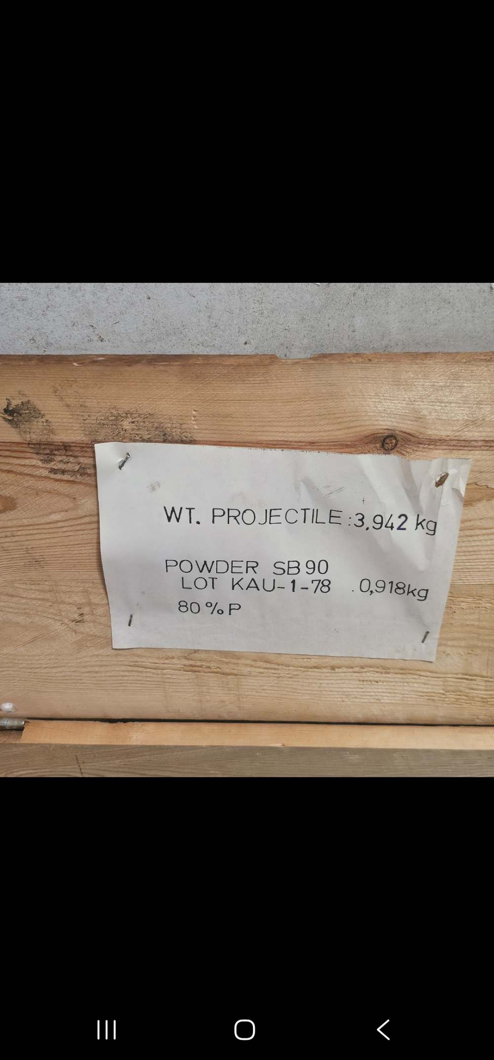 Inert 90mm M517 Cold War Cannon Set 100% All-Matching Crate Brass & Paperwo-img-23