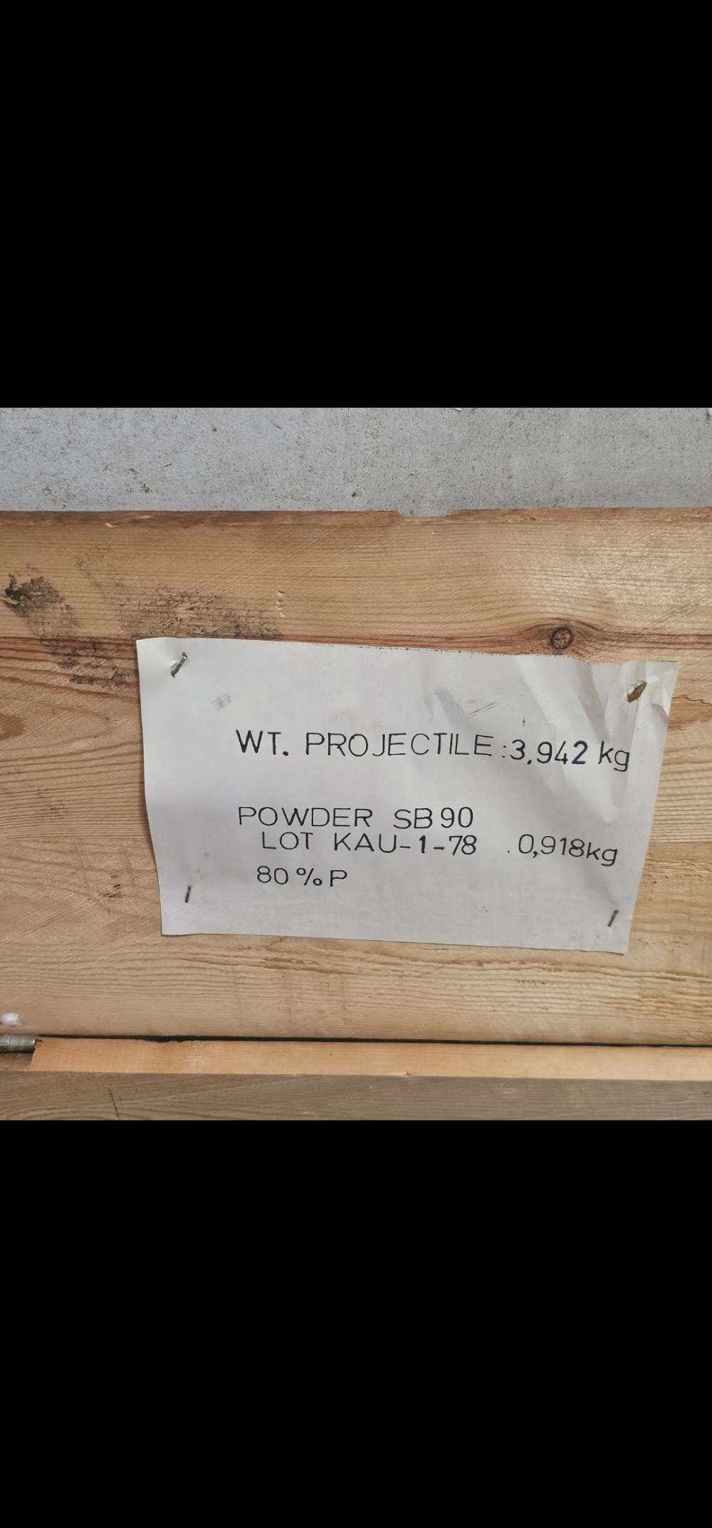 Inert 90mm M517 Cold War Cannon Set 100% All-Matching Crate Brass & Paperwo-img-28